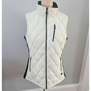 Calvin Klein Quilted Ivory Puffer Vest